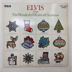 Elvis Presley "The wonderful world of Christmas" 1976 vinyl record VG+ Canada
